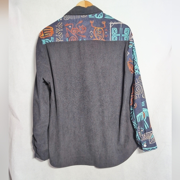 Charmkp XL Tribal Pattern Long Sleeve Shirt - Picture 3 of 4